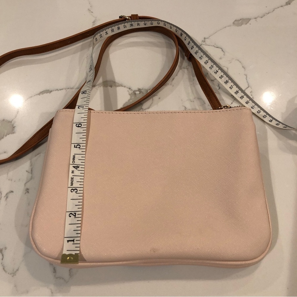 Antik Kraft NEW Small Pink Floral Faux Leather Vegan Crossbody Handbag Purse - Picture 13 of 16